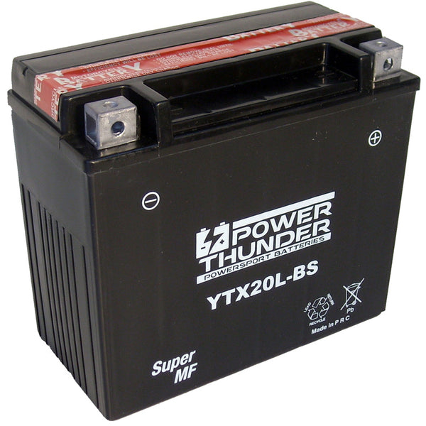 BATERÍA POWER THUNDER CTX20L-BS SIN MANTENIMIENTO