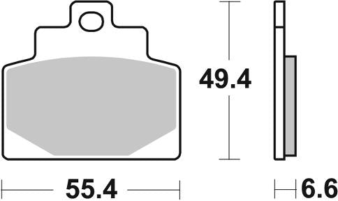 PASTILLA DE FRENO SBS P224-MS