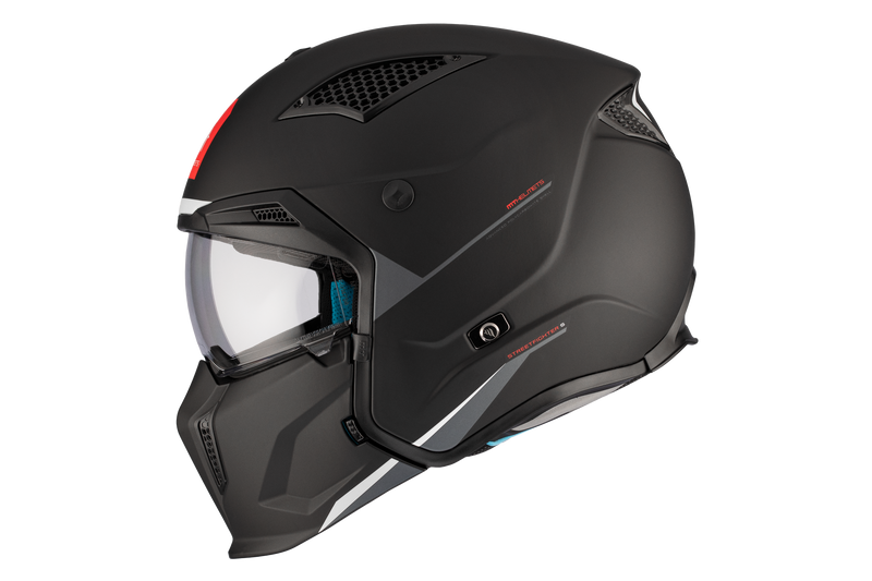 CASCO MT STREETFIGHTER S SV SOLID A1 NEGRO MATE