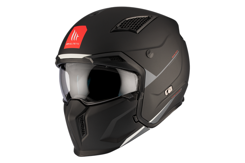 CASCO MT STREETFIGHTER S SV SOLID A1 NEGRO MATE