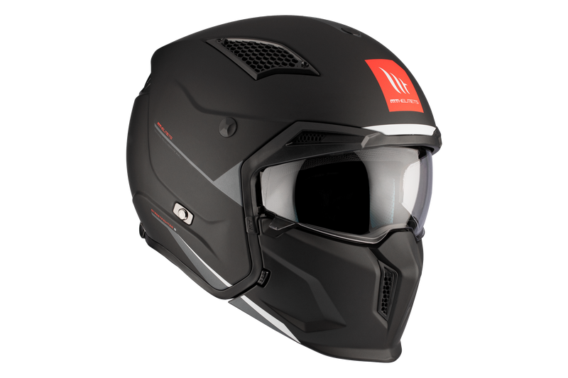 CASCO MT STREETFIGHTER S SV SOLID A1 NEGRO MATE