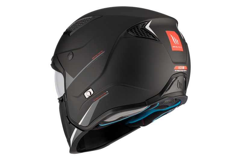 CASCO MT STREETFIGHTER S SV SOLID A1 NEGRO MATE