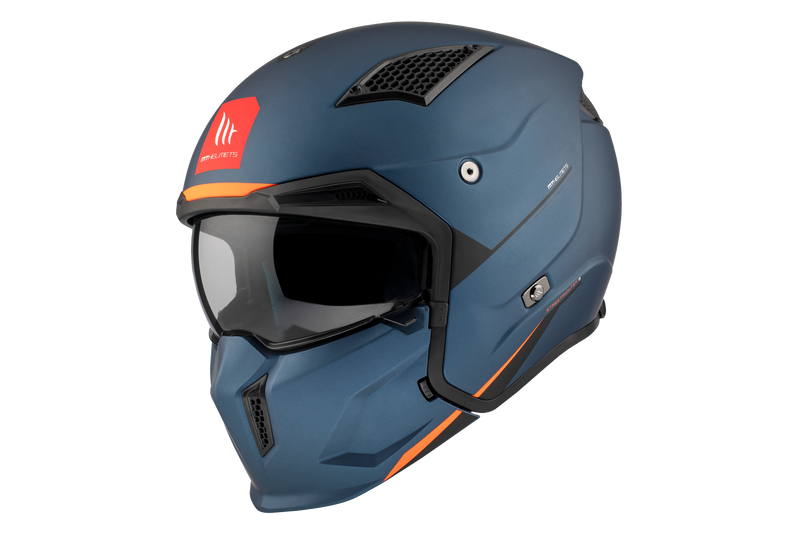 CASCO MT STREETFIGHTER S SV SOLID A7 AZUL MATE