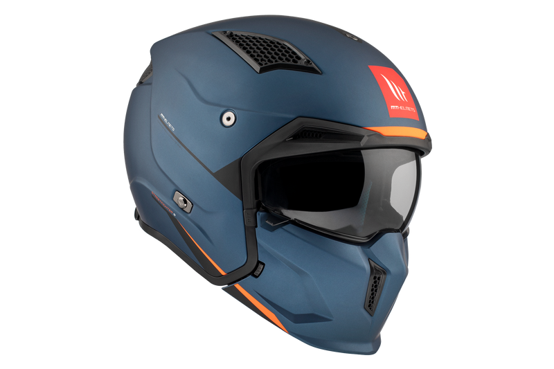 CASCO MT STREETFIGHTER S SV SOLID A7 AZUL MATE