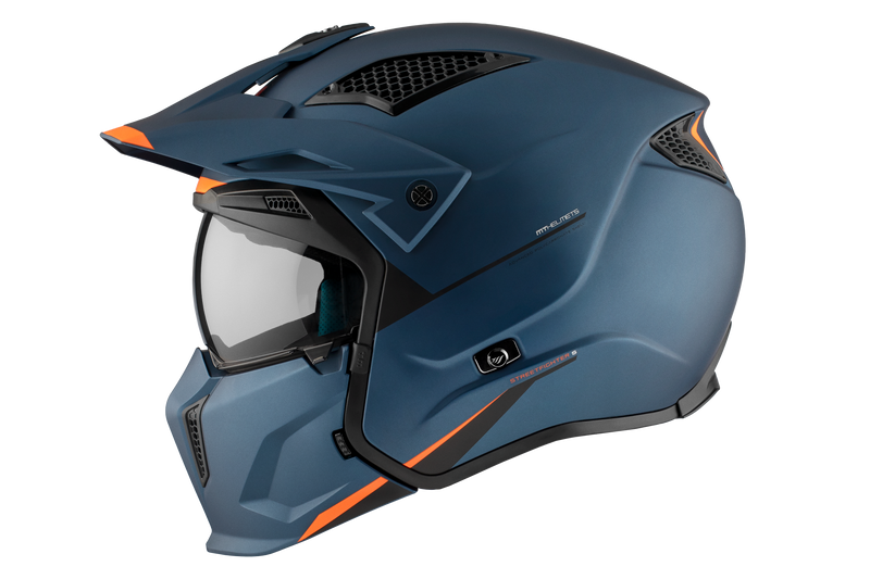 CASCO MT STREETFIGHTER S SV SOLID A7 AZUL MATE