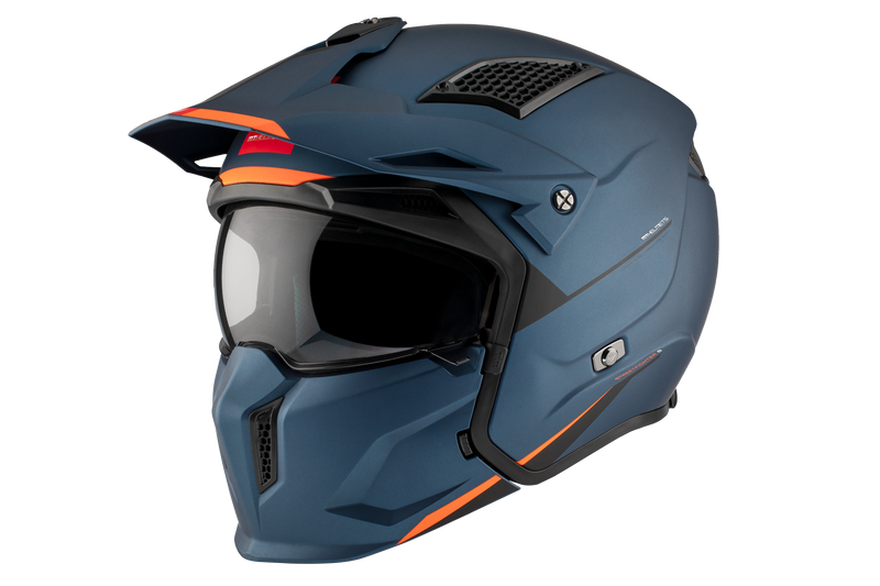 CASCO MT STREETFIGHTER S SV SOLID A7 AZUL MATE