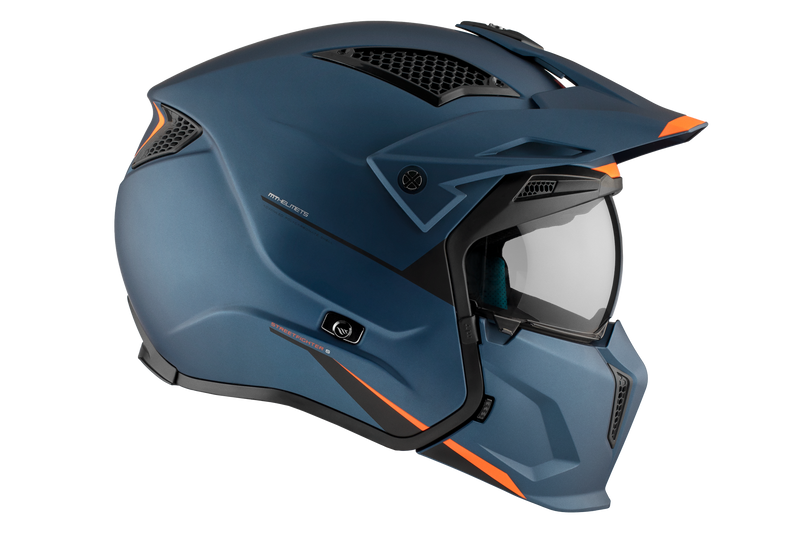 CASCO MT STREETFIGHTER S SV SOLID A7 AZUL MATE