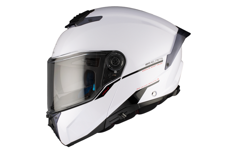 CASCO MT ATOM 2 SV SOLID A0 BLANCO BRILLO