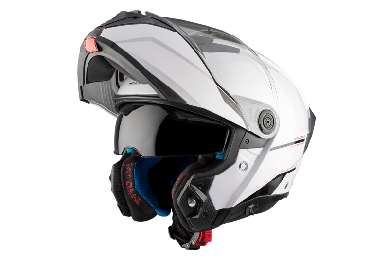 CASCO MT ATOM 2 SV SOLID A0 BLANCO BRILLO