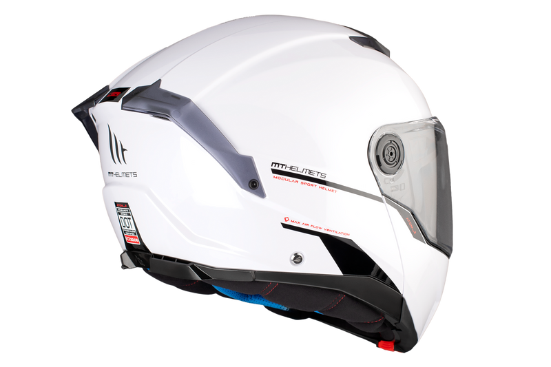 CASCO MT ATOM 2 SV SOLID A0 BLANCO BRILLO