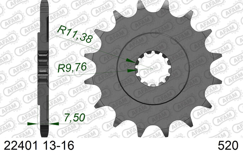 PIÑÓN AFAM 520x15  SUZUKI  - 22401X15