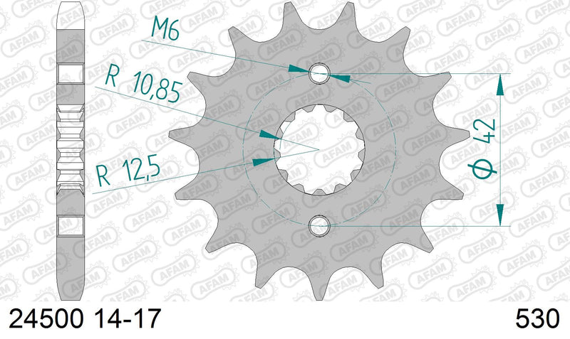 PIÑÓN AFAM 525x15  HONDA  - 24500X15
