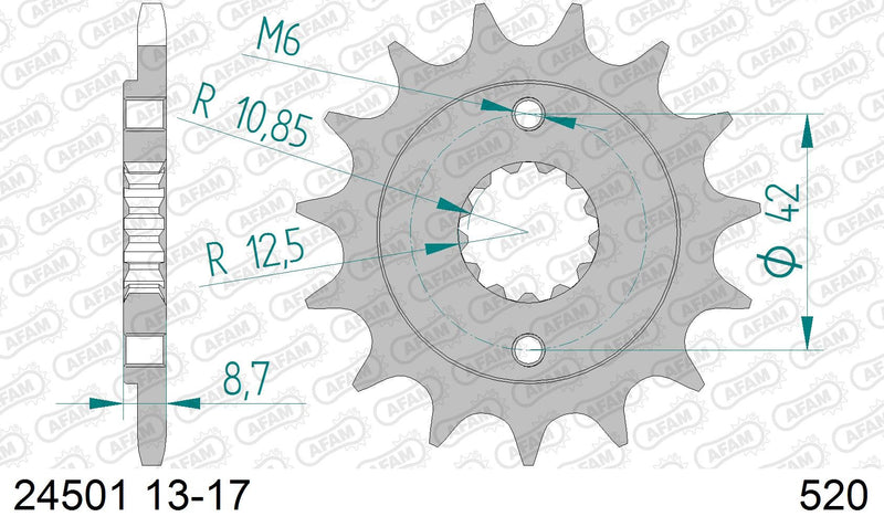 PIÑÓN AFAM 520x16  SUZUKI  - 24501X16