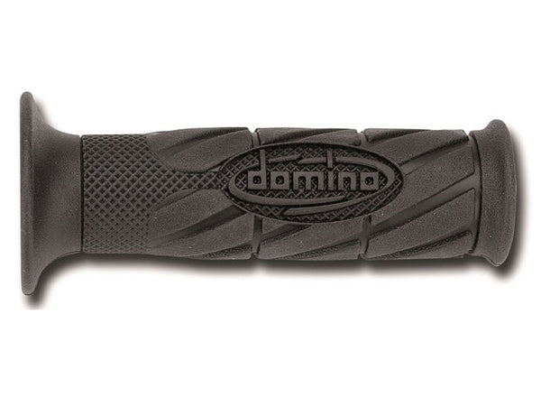 PUÑOS DOMINO SCOOTER CON LOGO NEGROS ABIERTOS ABIERTOS D 22 MM L 120 MM