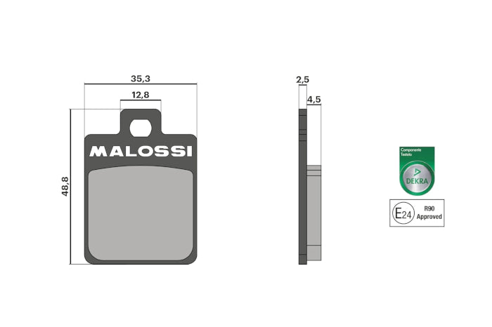 PASTILLAS FRENO MALOSSI BRAKE PADS SYM JET 14 125