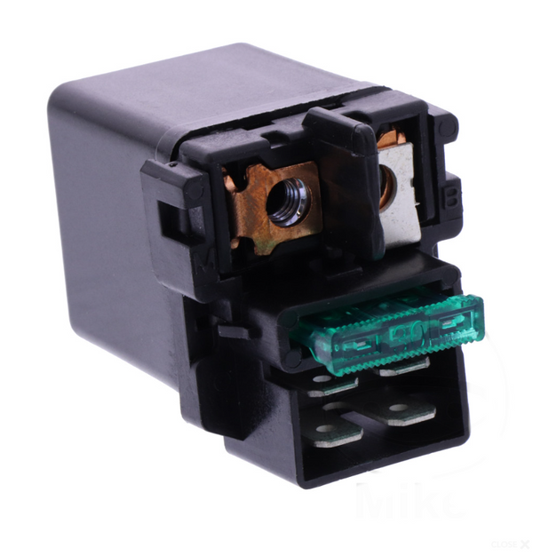 RELÉ DE ARRANQUE 12V/150A - CON FUSIBLE 30A - 4 FASTONS JMP