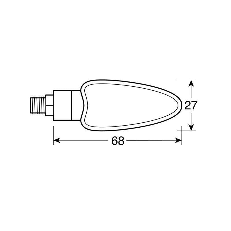 ARROW, INTERMITENTES - 12V LED - NEGRO