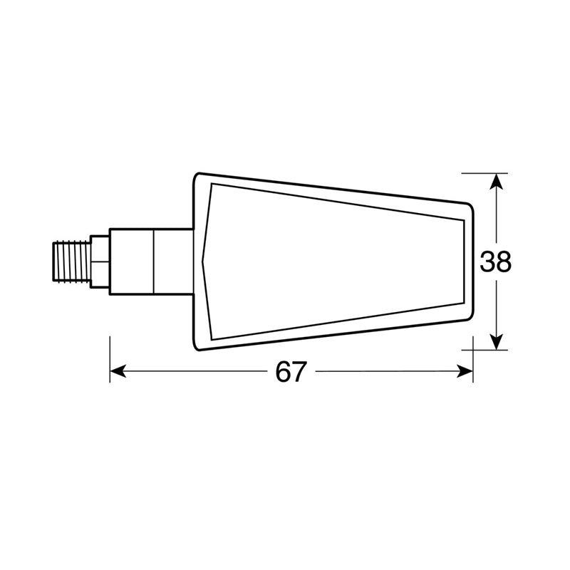 DUKE, INTERMITENTES CON LED - 12V LED - NEGRO