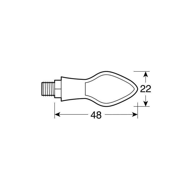 PIXIA, INTERMITENTES CON LED - 12V LED - NEGRO