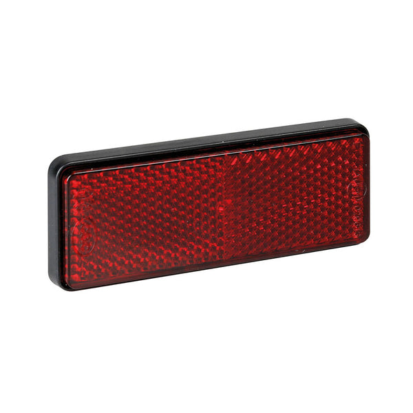 REFLECTOR LAMPA TRASERO CON TORNILLO 90X35 MM ROJO