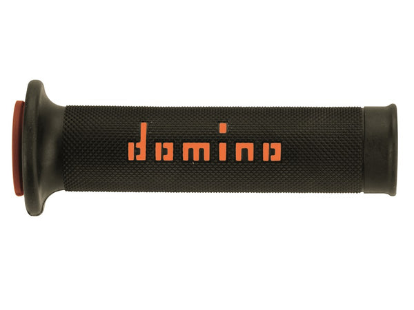 PUÑOS DOMINO ON ROAD NEGRO - NARANJA ABIERTOS D 22 MM L 120-125 MM