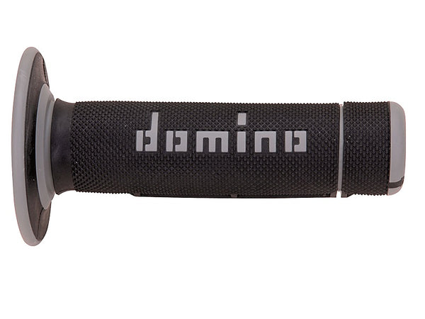 PUÑOS DOMINO OFF ROAD NEGRO - GRIS CERRADOS D 22 MM L 118 MM