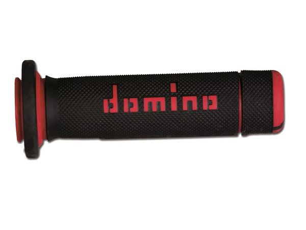 PUÑOS DOMINO ATV NEGRO - ROJO CERRADOS