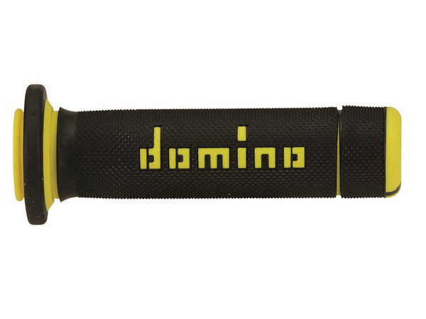 PUÑOS DOMINO ATV NEGRO - AMARILLO CERRADOS