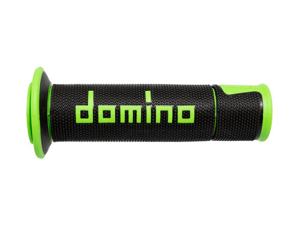 PUÑOS DOMINO ON ROAD RACING NEGRO/VERDE ABIERTOS D 22 MM L 120 MM