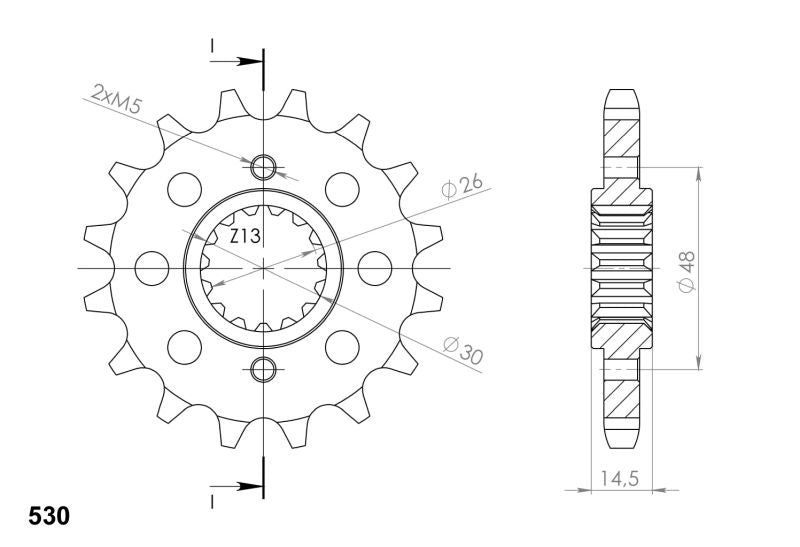 PIÑÓN SUPERSPROX HONDA 530 X 16  - CST339X16