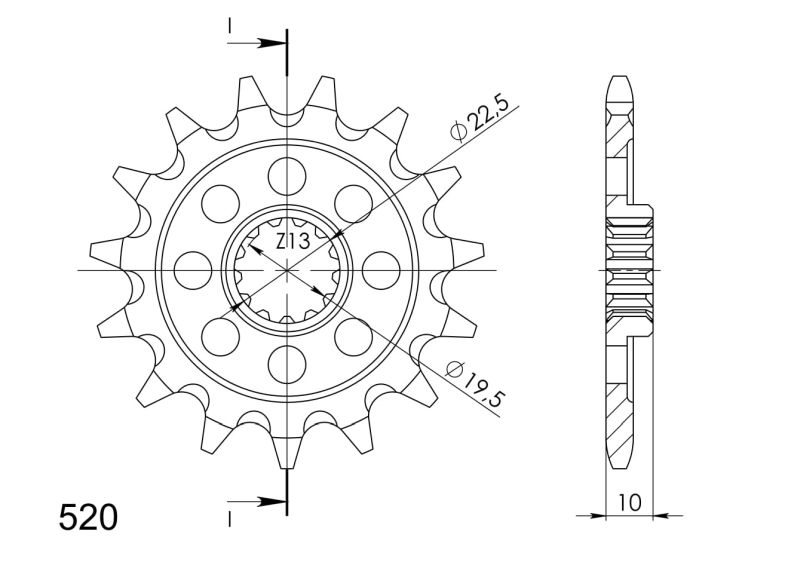PIÑÓN SUPERSPROX SUZUKI 520 X 15  - CST432X15