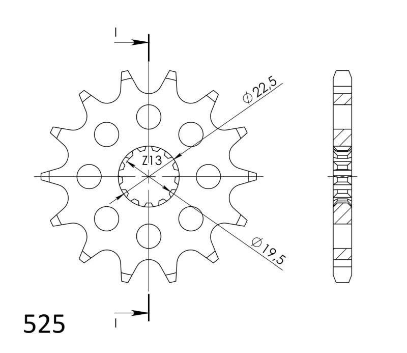 PIÑÓN SUPERSPROX SUZUKI 525 X 14  - CST433X14