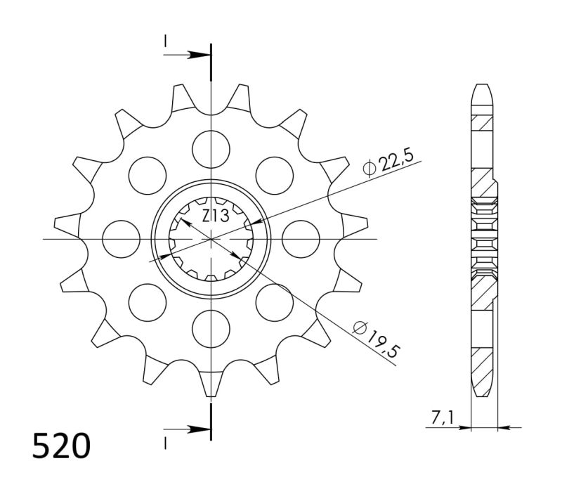 PIÑÓN SUPERSPROX SUZUKI 520 X 15  - CST434X15