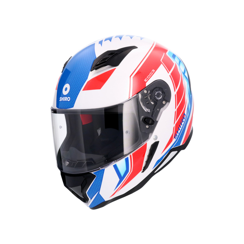 CASCO SHIRO HUNTER EDGE BLUE/RED