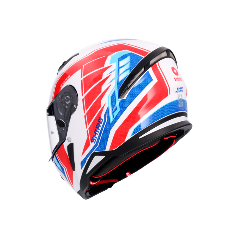 CASCO SHIRO HUNTER EDGE BLUE/RED