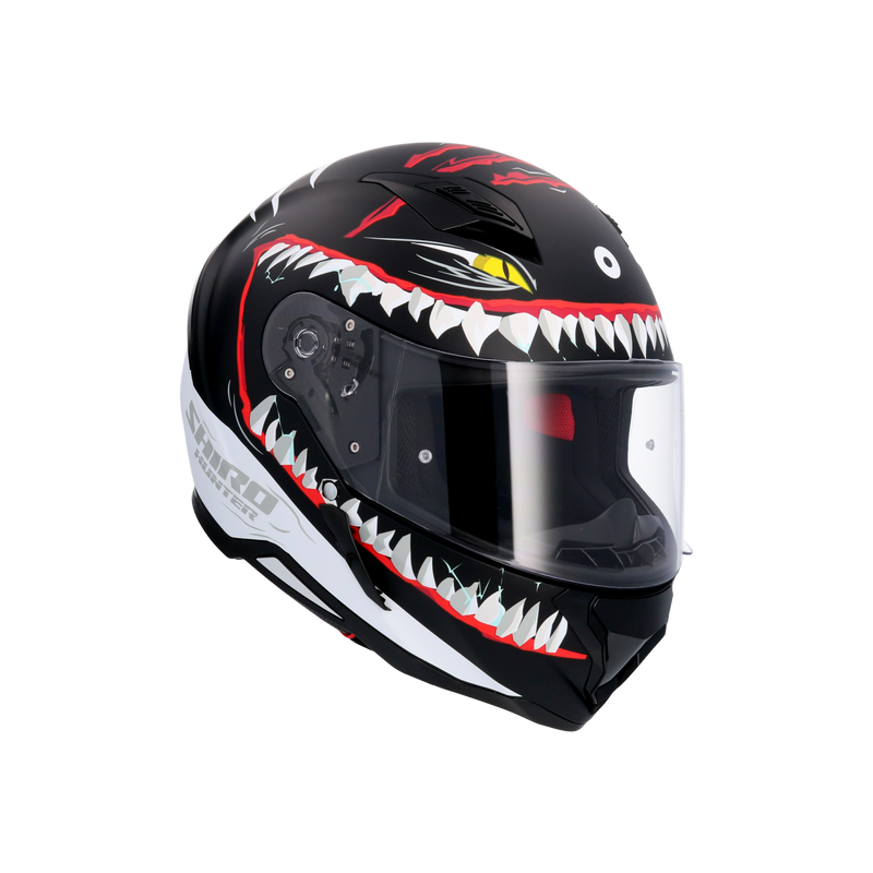 CASCO SHIRO HUNTER SHARK BLACK