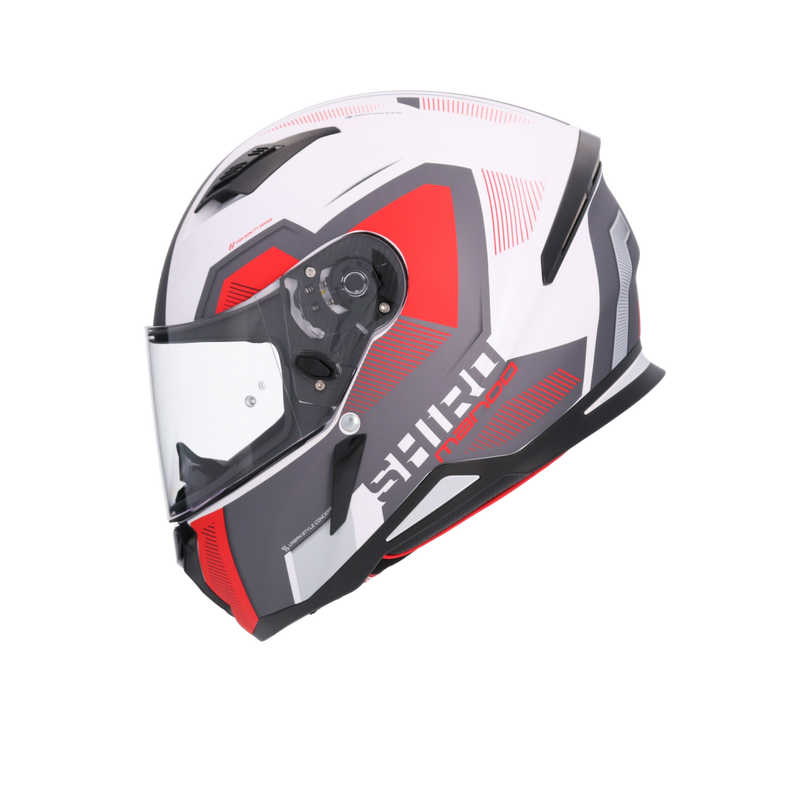 CASCO SHIRO HUNTER MANDO MATT PEARL/RED