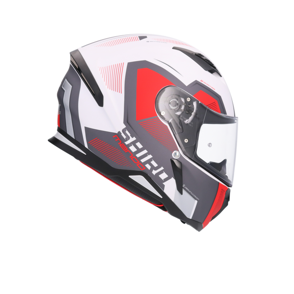 CASCO SHIRO HUNTER MANDO MATT PEARL/RED