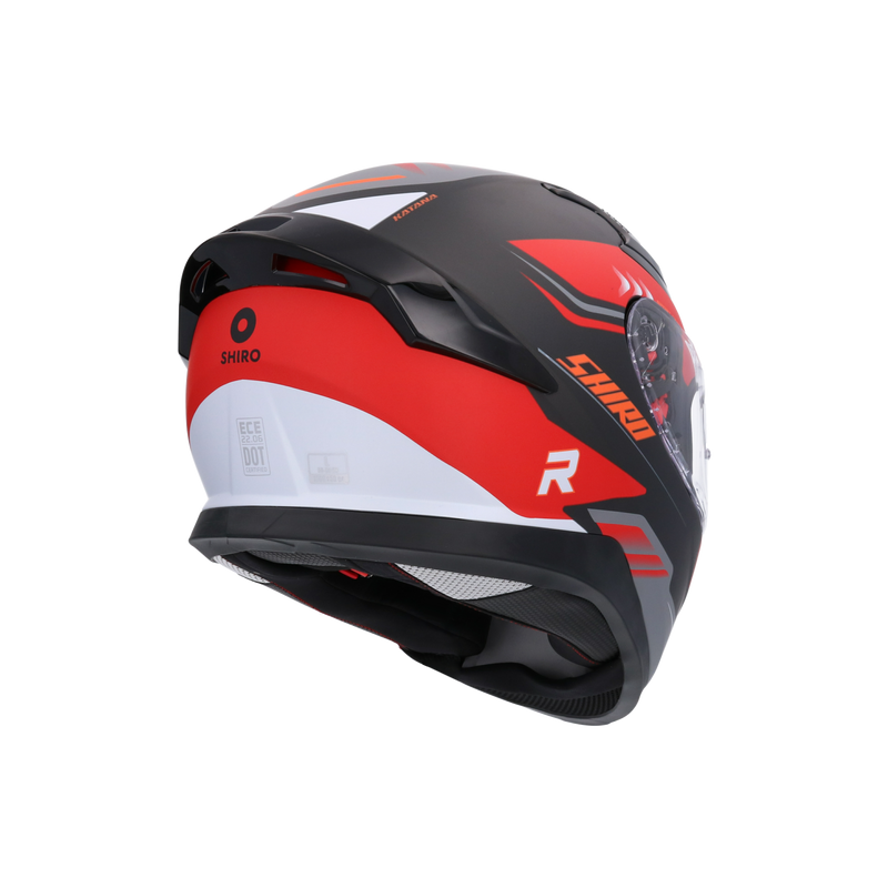 CASCO SHIRO KATANA ORBE METALLIC RED