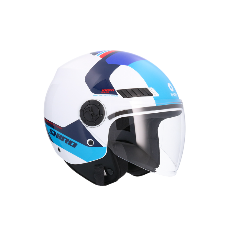 CASCO SHIRO KIOTO KALOS WHITE/BLUE