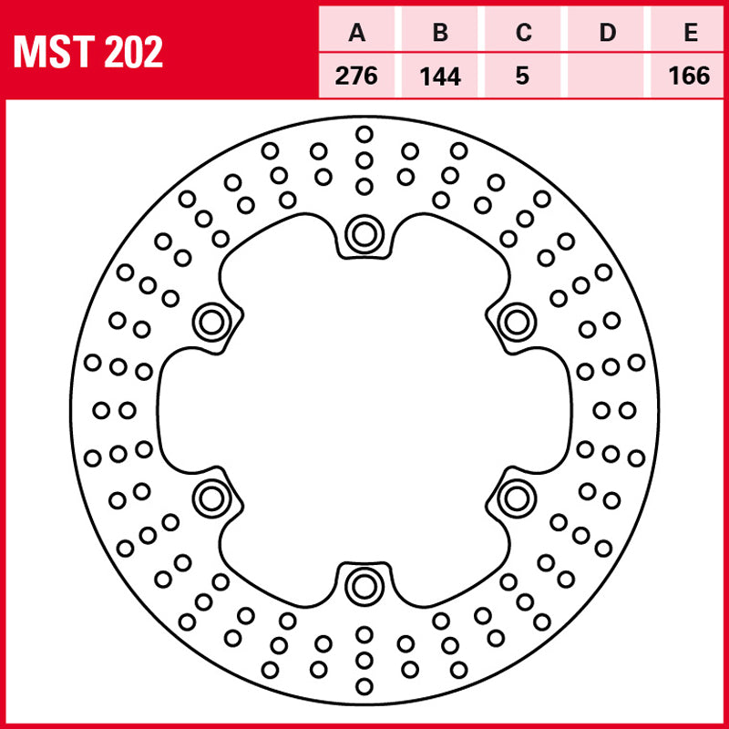 DISCO DE FRENO TRW MST 202