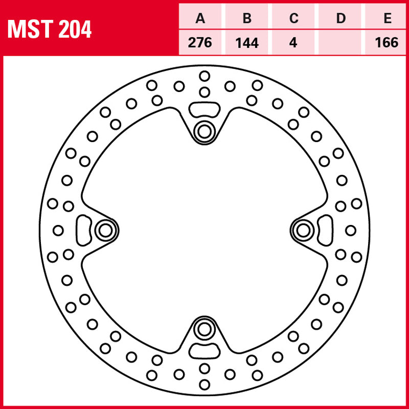 DISCO DE FRENO TRW MST 204