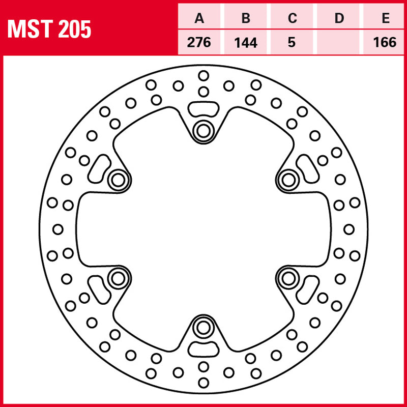 DISCO DE FRENO TRW MST 205