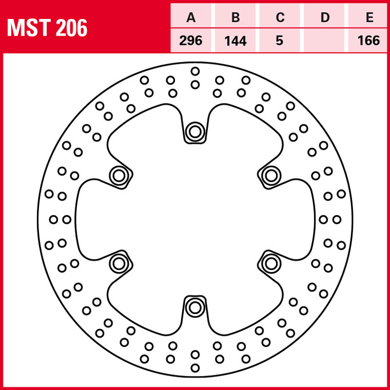 DISCO DE FRENO TRW MST 206