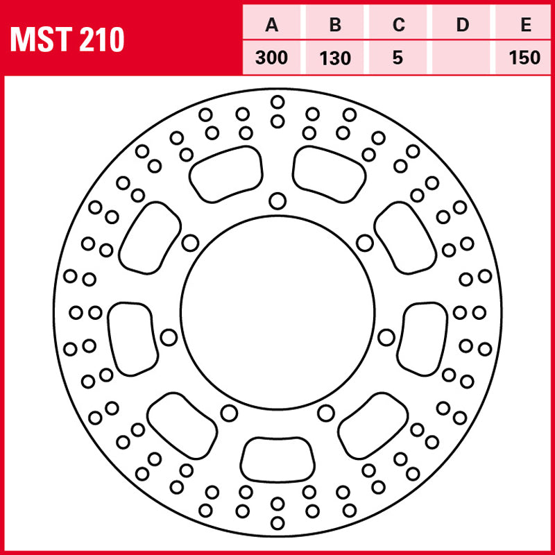 DISCO DE FRENO TRW MST 210