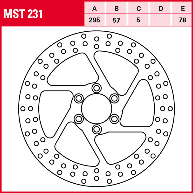 DISCO DE FRENO TRW MST 231