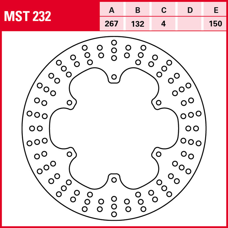 DISCO DE FRENO TRW MST 232