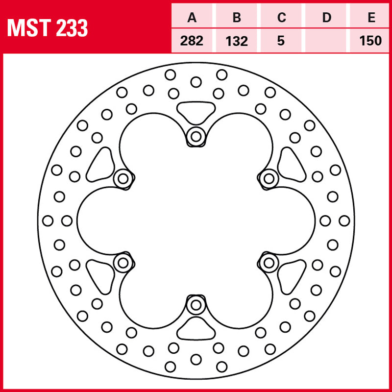 DISCO DE FRENO TRW MST 233