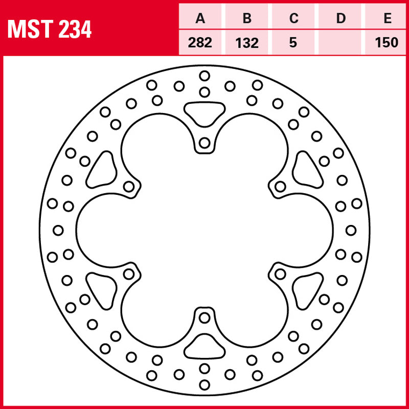 DISCO DE FRENO TRW MST 234