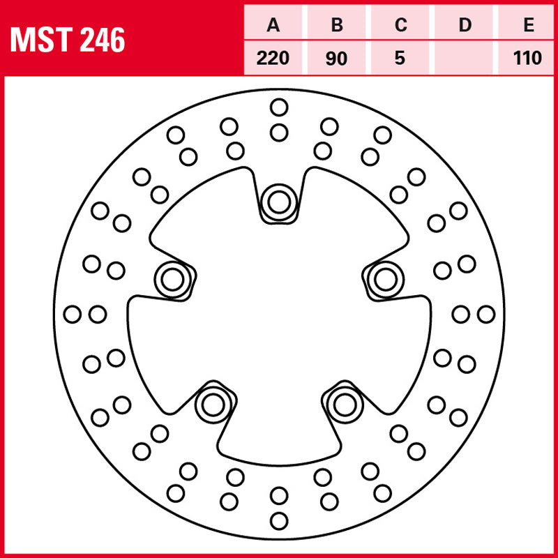 DISCO DE FRENO TRW MST 246